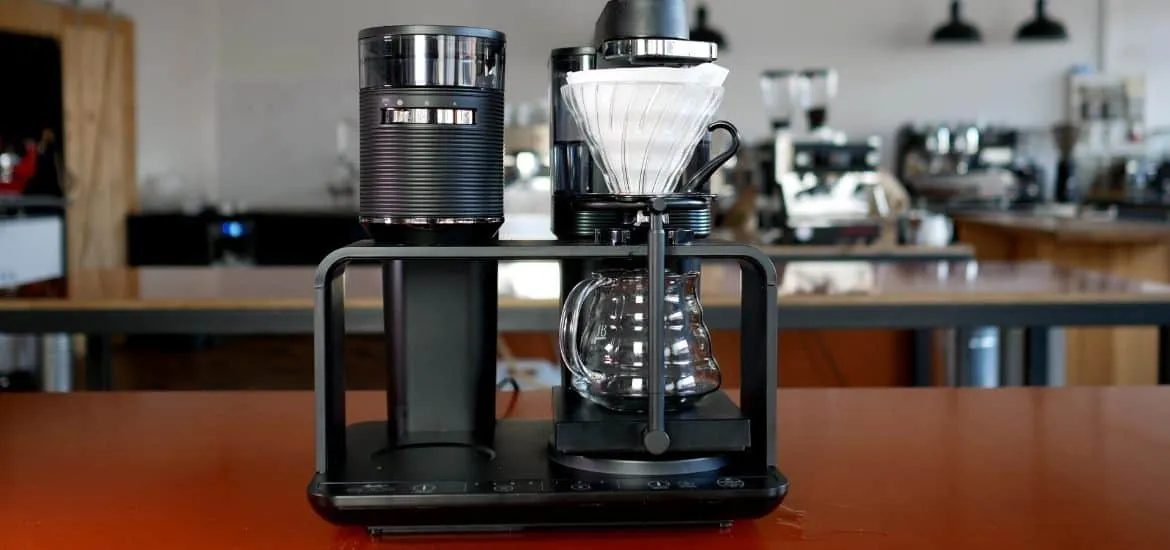 Messergebnisse der Durchflussrate und Extraktion der Melitta Epos mit einer Black Mirror Waage