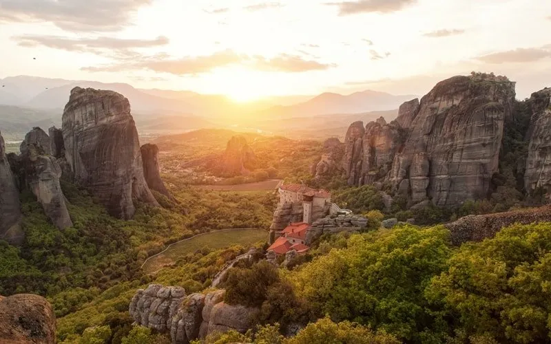 Meteora Klöster auf Felsformationen