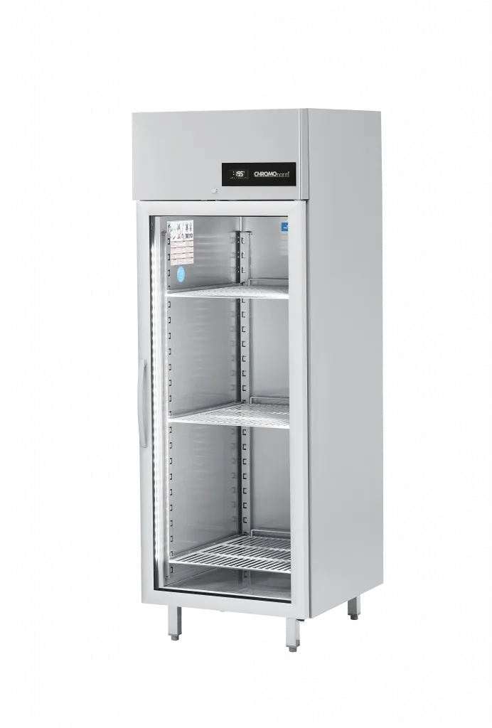Moderner Gastro-Kühlschrank des Modells NOVA BR-690 mit Glastür