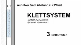 Montageset für Glasplatte Spritzschutz Herd mit Klebebefestigung