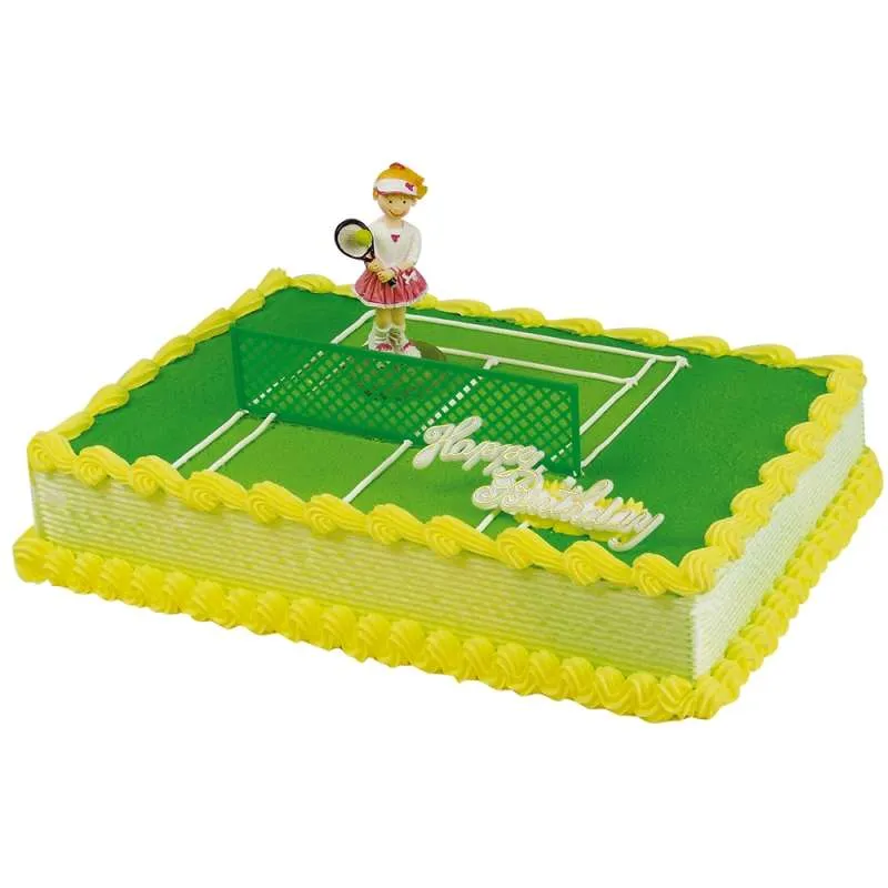 Motivtorte Tortendekoration Tennis Spielerin Happy Birthday