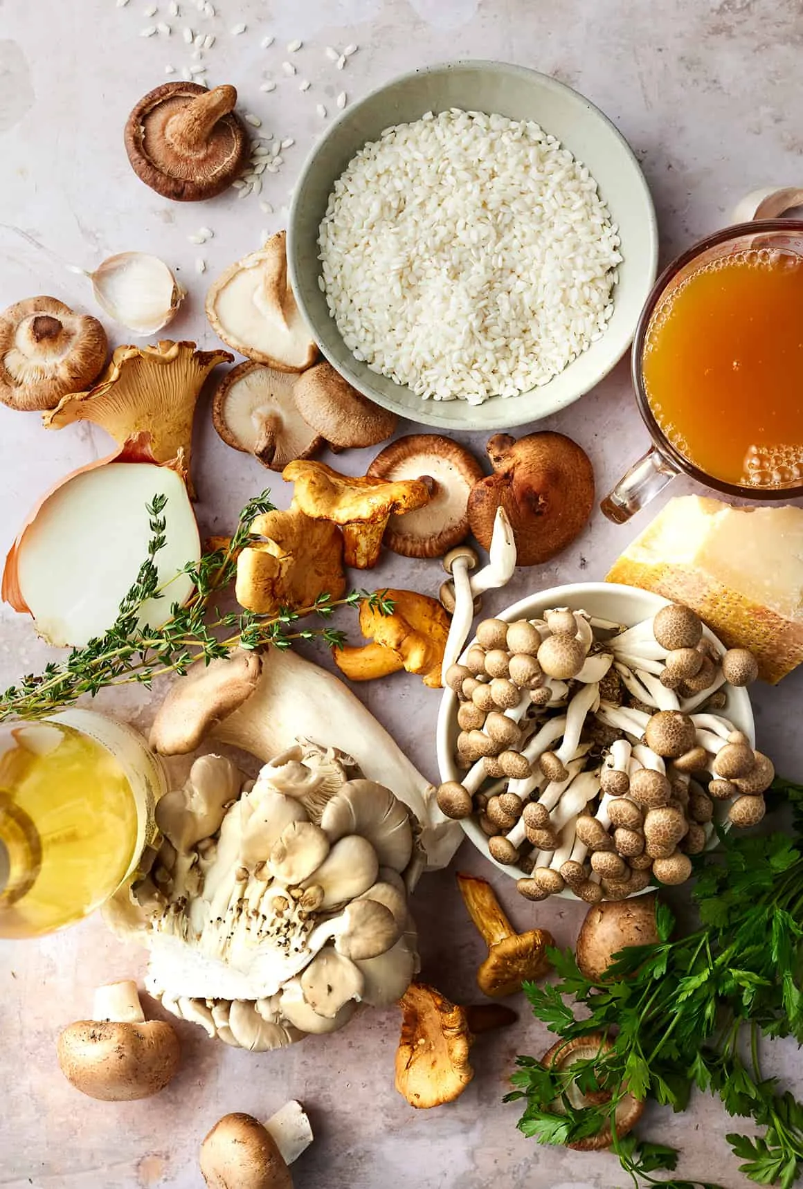 Mushroom risotto recipe ingredients