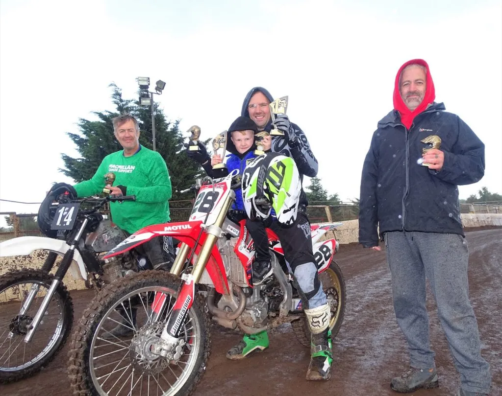 MX Sommer Meisterschaft Podium – Robert Husband, Jonathan Dowd, Julian Shaw