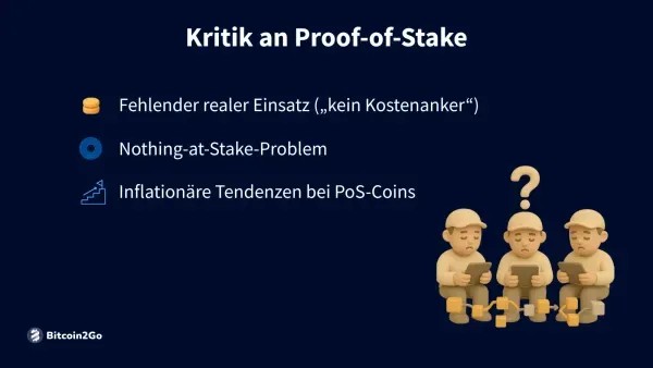 Nachteile von Proof-of-Stake aufgelistet