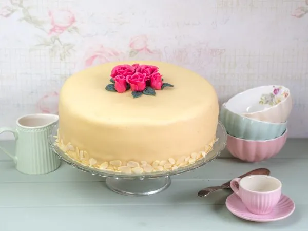 Nahaufnahme der Marzipandecke