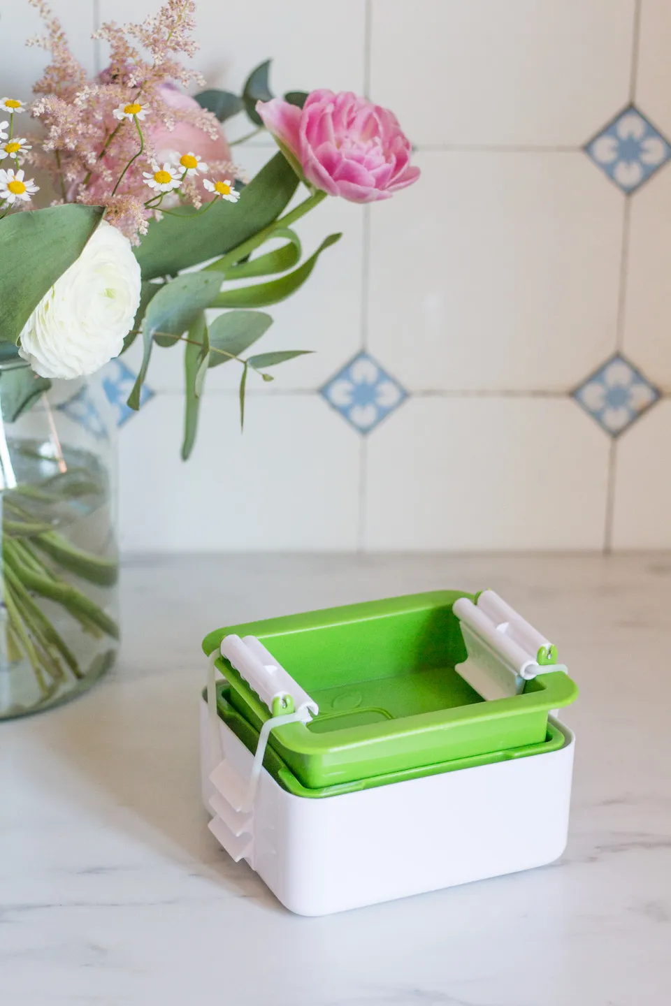 Nahaufnahme von zerrissenem Tofu