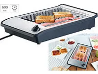 Naheinstellung des Rosenstein & Söhne Tischtoasters mit gerösteten Brötchen