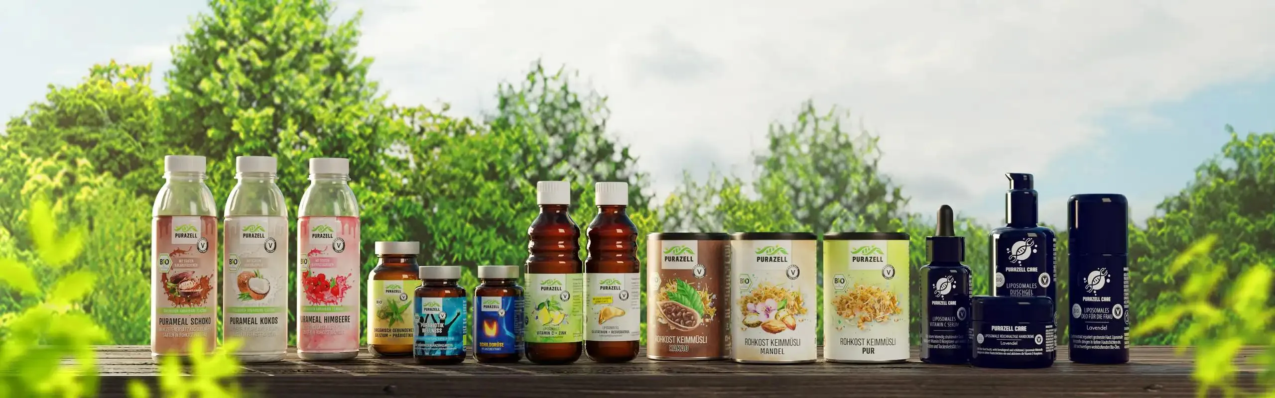 Natürliche, frische Lebensmittel in Händen