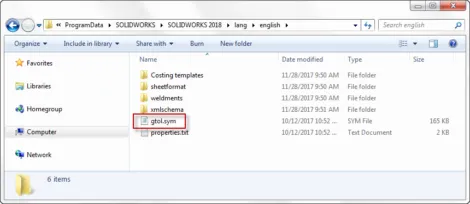 Neuer Dateipfad für gtol.sym