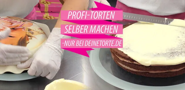 Online Video-Anleitungen zum Ummanteln und Dekorieren von Torten mit Fotoauflegern