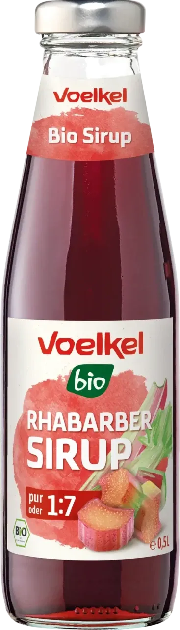 Packshot: Bio Sirup Rhabarber (0,5 l)