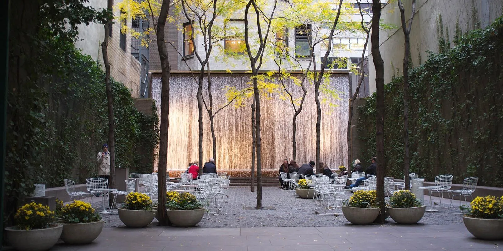 Paley Park Wasserfall New York City