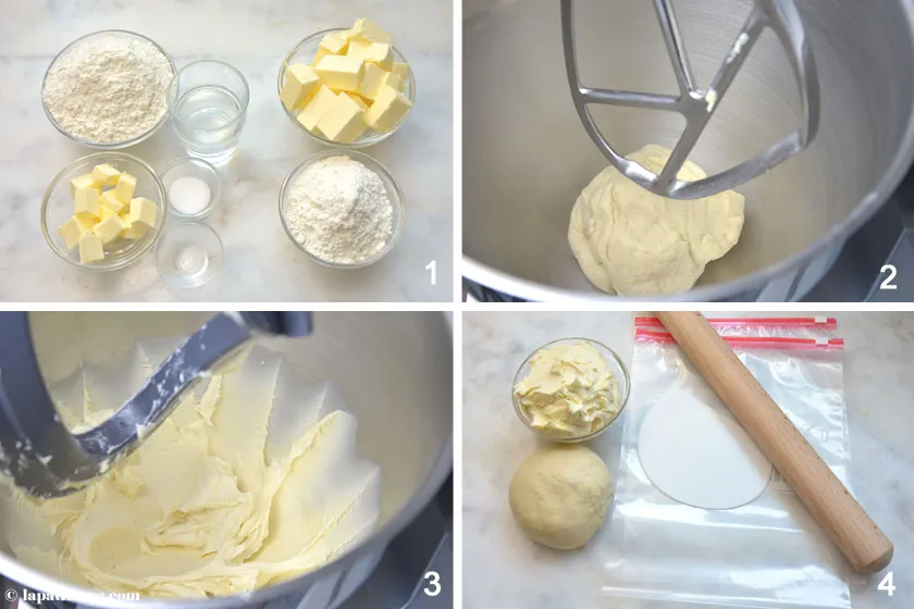 Pâte feuilletée inversée Blätterteig Zubereitung Rezept 1