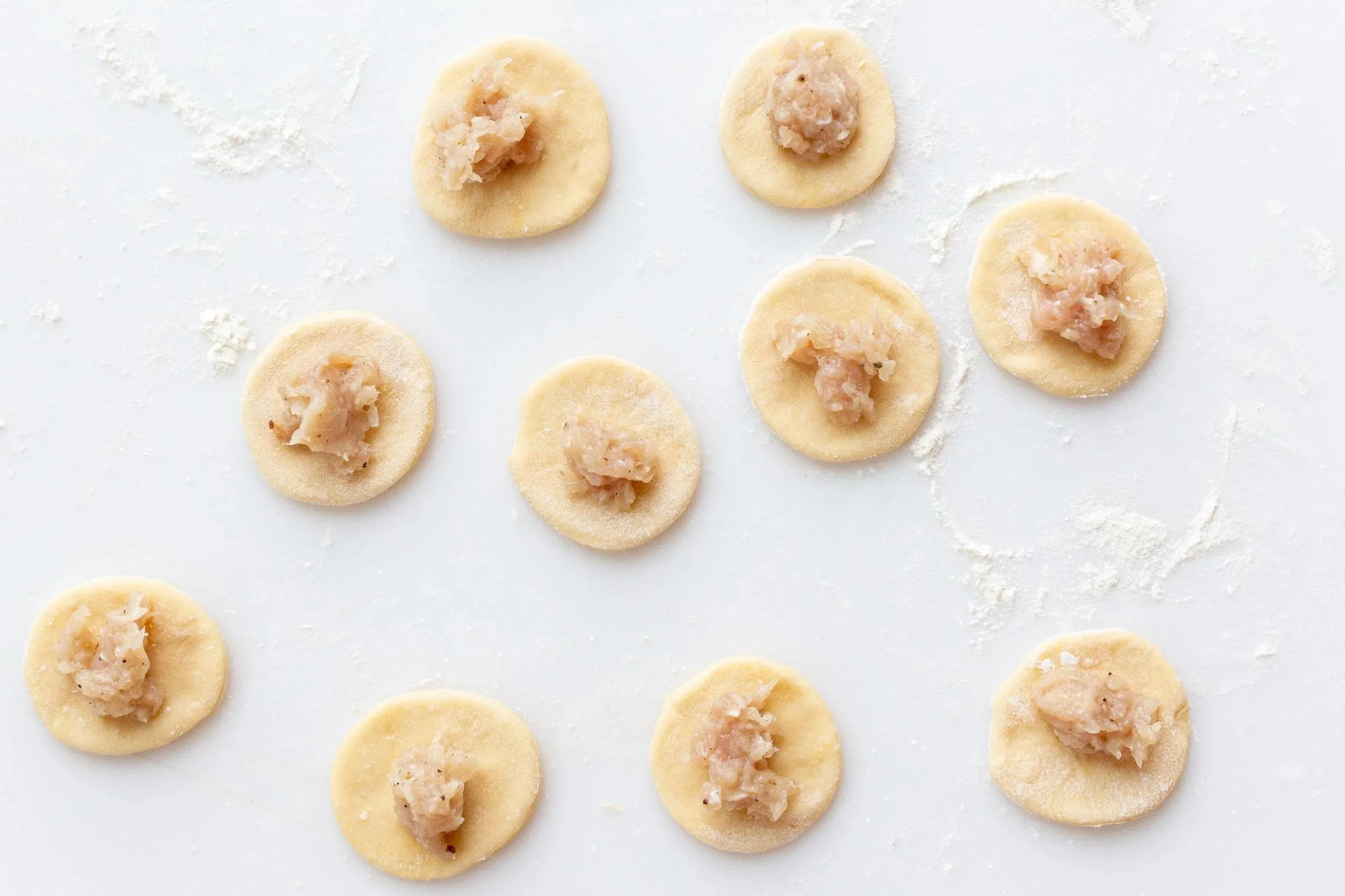 pelmeni dough with a filling