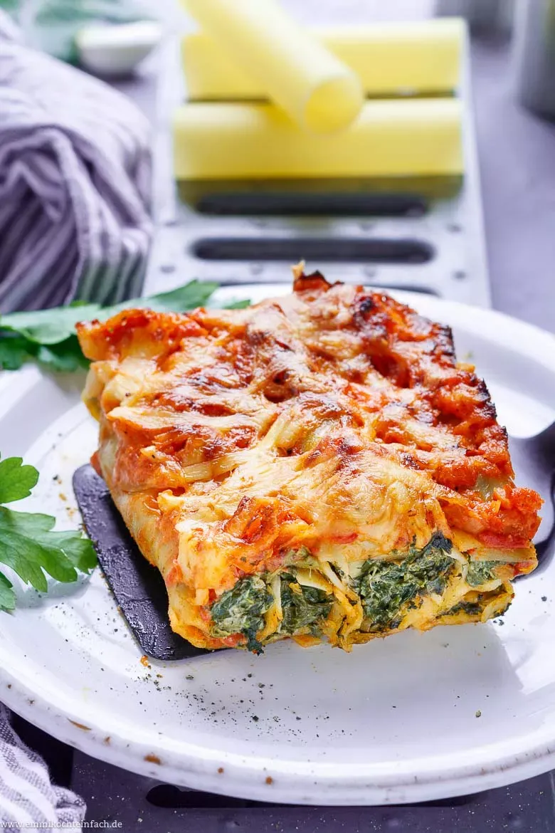 Perfekt vorbereitete Cannelloni für den Backofen – ideal für stressfreie Abende.