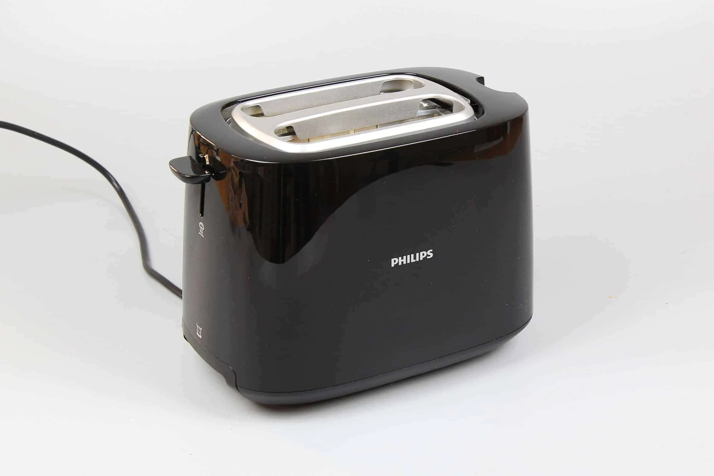 Philips HD2581/90 Toaster: Seitliche Ansicht mit Bräunungsregler