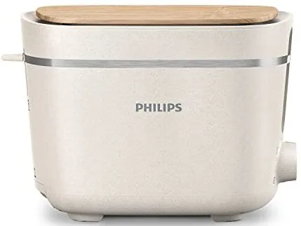 Philips HD2640/10 Toaster aus recyceltem Kunststoff mit Holzoptik-Deckel