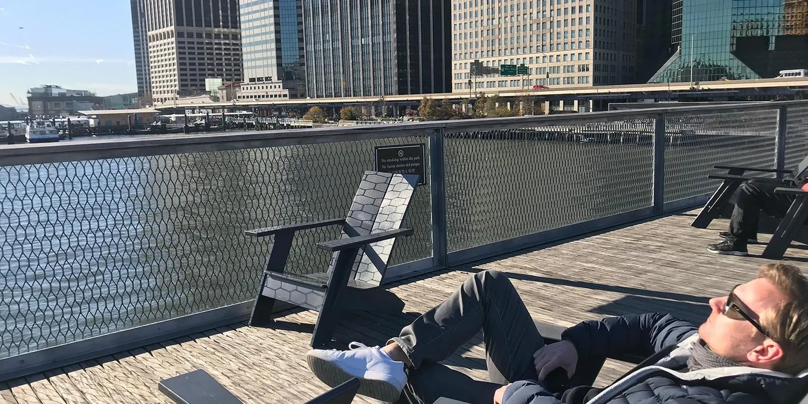 Pier 15 Manhattan Skyline Brooklyn Bridge