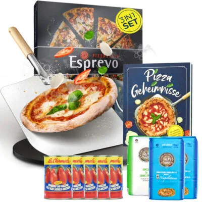 Pizzastein Starterset für hausgemachte Pizza