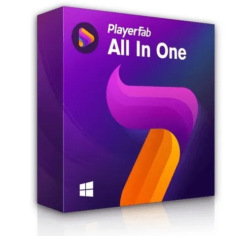 PlayerFab All-In-One Logo und Benutzeroberfläche