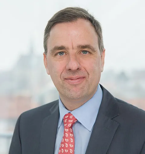 Porträt von Bernd Neumann, Mitglied des Vorstands der Frankfurter Leben Gruppe