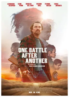 Poster zum Film One Battle after Another mit Leonardo DiCaprio im Kinoprogramm Essen