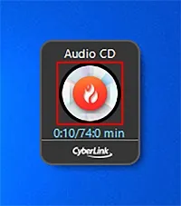 Power2Go - Aktives Brenngadget zum Ziehen von Dateien