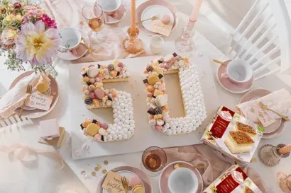 Prächtiger Zahlenkuchen 50, ein echtes Highlight für jede Geburtstagsfeier und einfach selbst zu gestalten