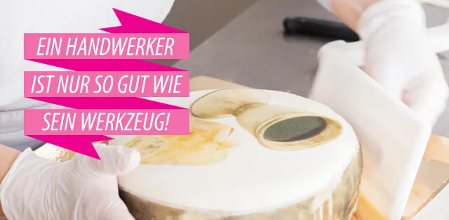 Professionelle Tortenwerkzeuge für detaillierte Marzipan- und Fondantdekorationen