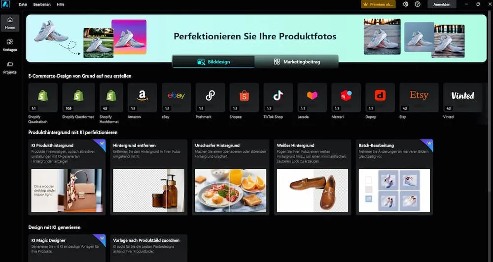 Promeo - Das beste Bildbearbeitungsprogramm für Produktbilder und Marketing
