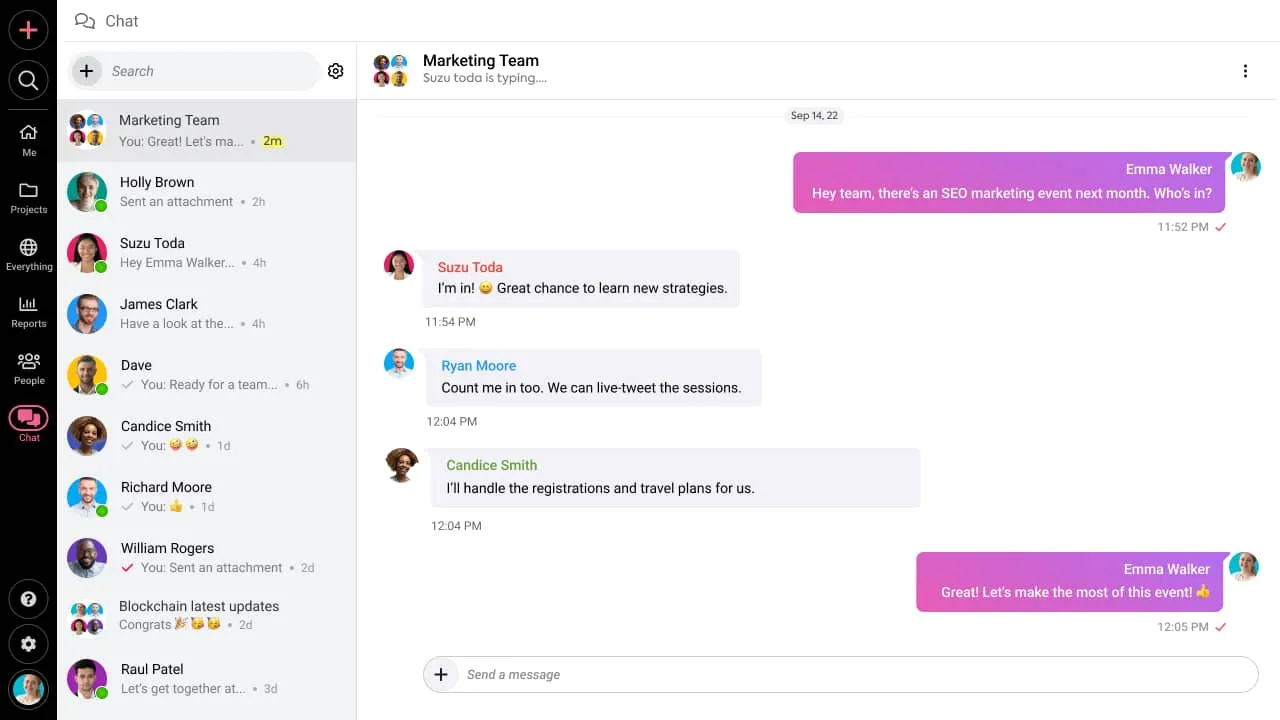 ProofHub Chat