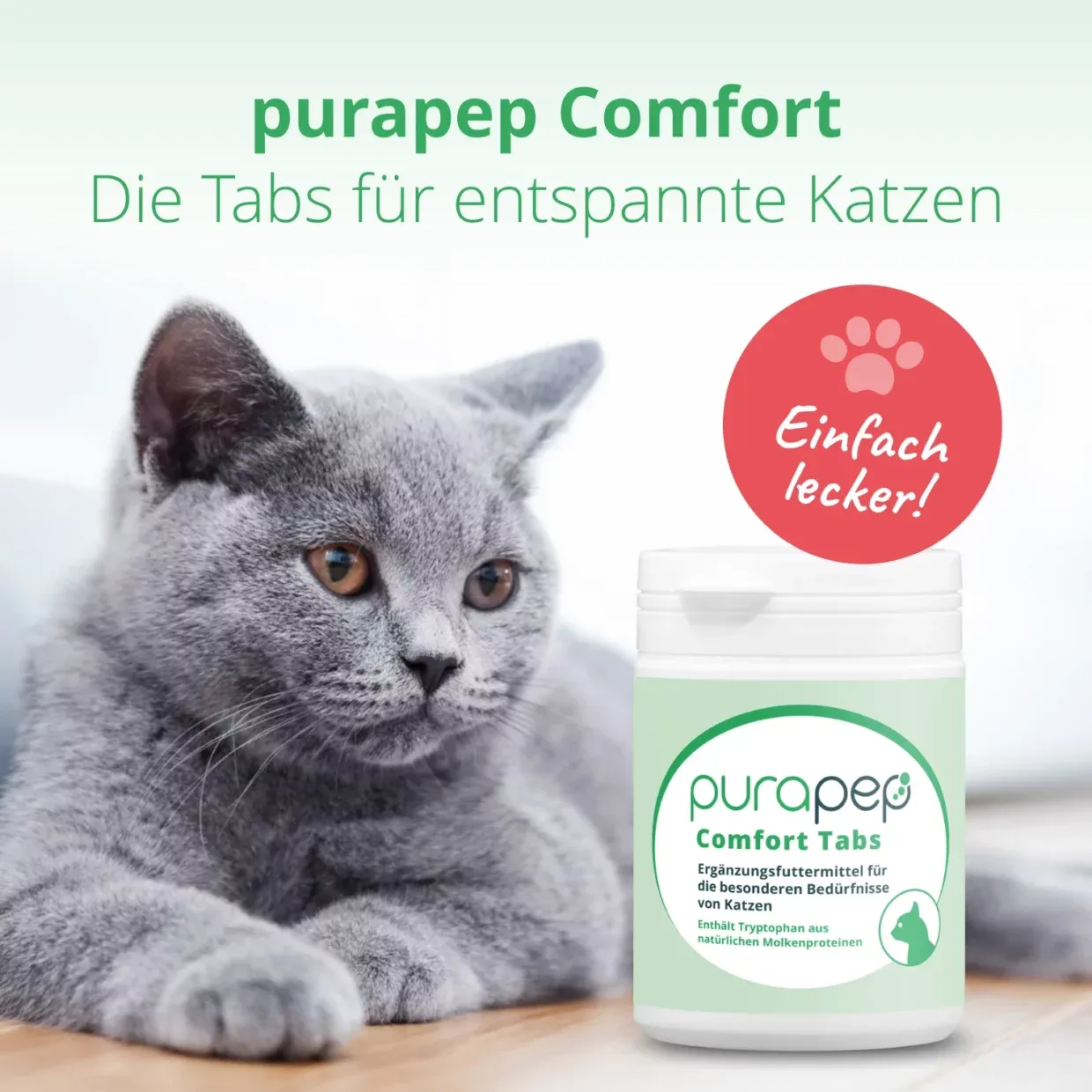 purapep Comfort Katzen-Tabs für innere Ausgeglichenheit