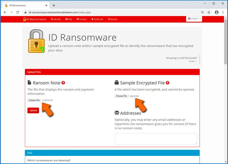 Ransomware-Typ-Infektion identifizieren (Schritt 3)