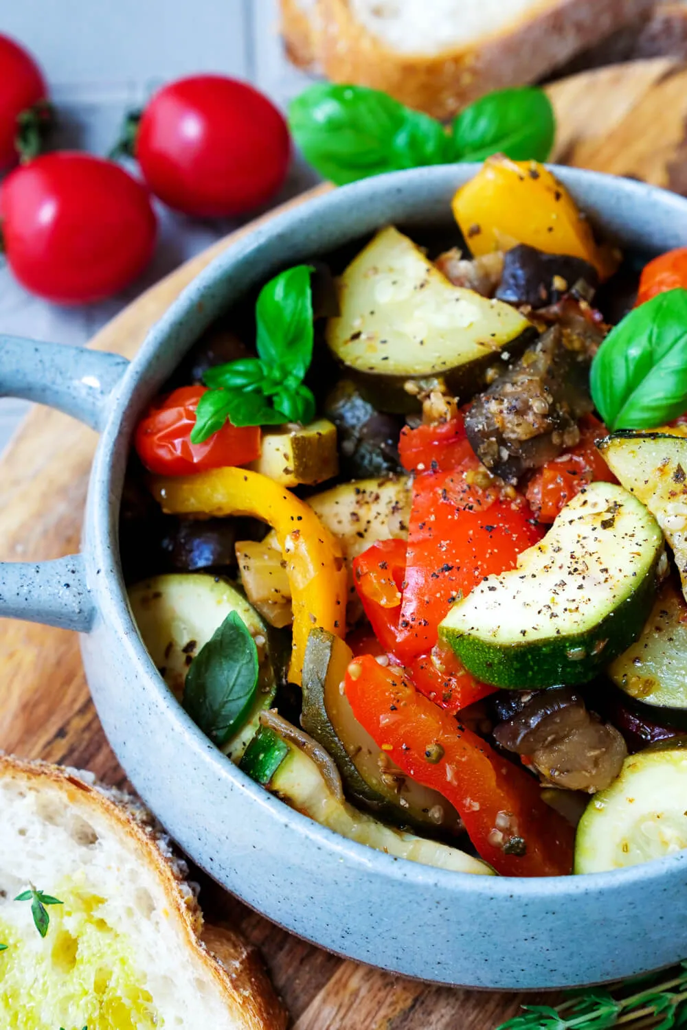 Ratatouille im Ofen zubereiten