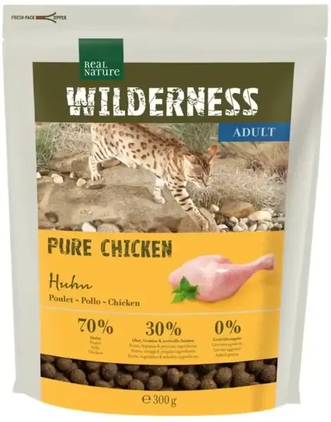 Real Nature Wilderness Adult Pure Chicken Trockenfutter für Katzen
