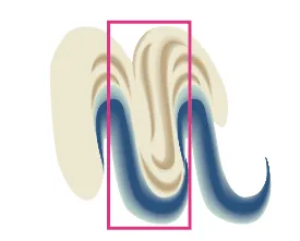 Rechteck zur Definition des Rapportbereichs in Illustrator