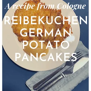 Reibekuchen mit Apfelmus und einem Hauch von Zimt