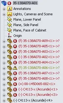 Reparatur gebrochener Befestigungselemente-Verknüpfungen in SOLIDWORKS