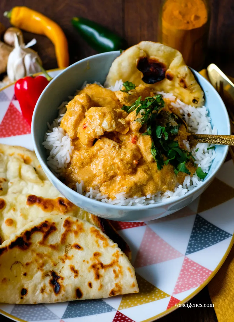 Rezept: Cremiges Butter Chicken Curry aus dem Thermomix | Was koche ich heute? Rezepte für die Familie? | waseigenes.com