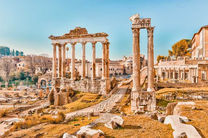 Rom Forum Romanum im Herbst