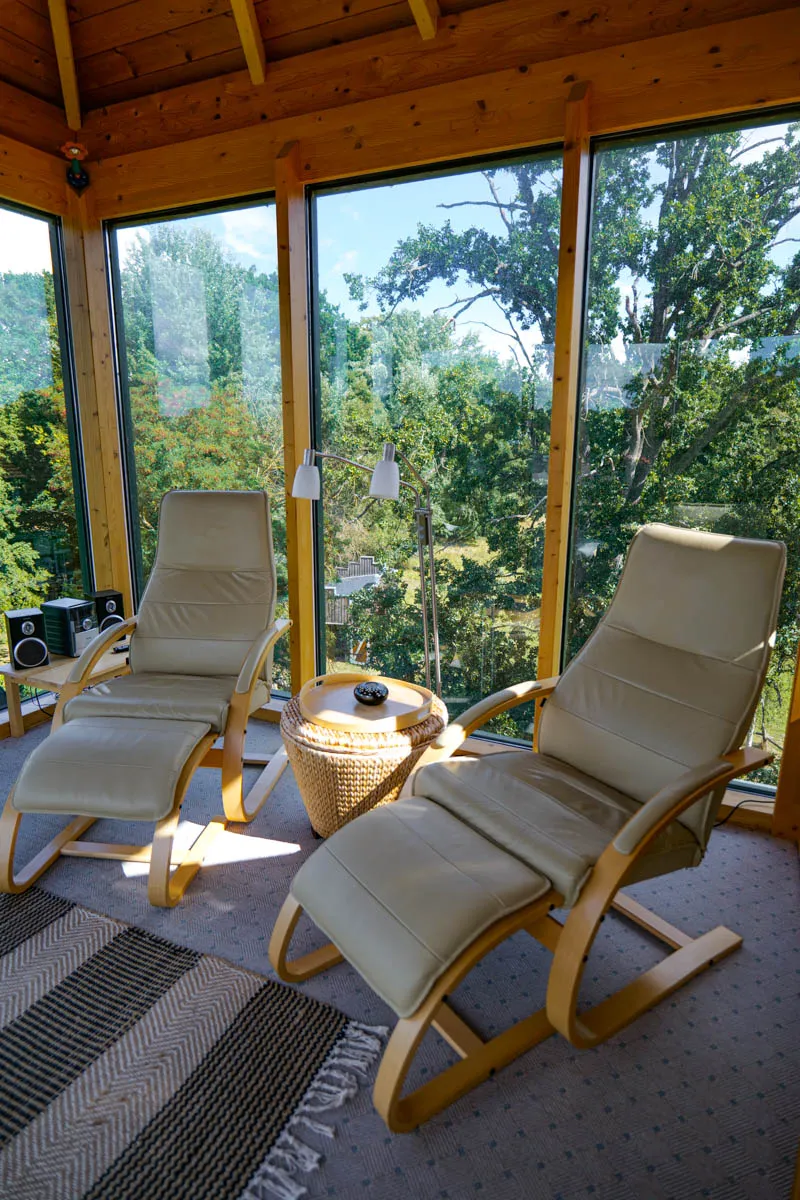 Romantischer Schlafboden im Turmzimmer, ideal für Paare