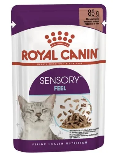 Royal Canin Sensory Feel, ein Nassfutter, das das Mundgefühl der Katze anregen soll
