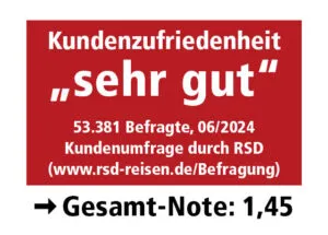 RSD Reisen Zufriedenheitssiegel: Ihr Garant für hochwertige Sonderangebote und zufriedene Reisende