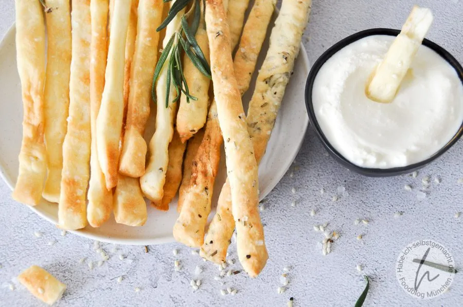 Rustikale italienische Brotstangen