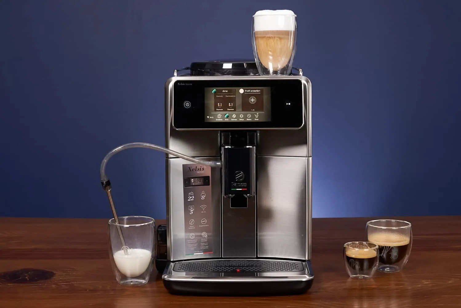 Saeco Xelsis Deluxe - Kaffeevollautomat mit intuitiver Touchscreen-Bedienung