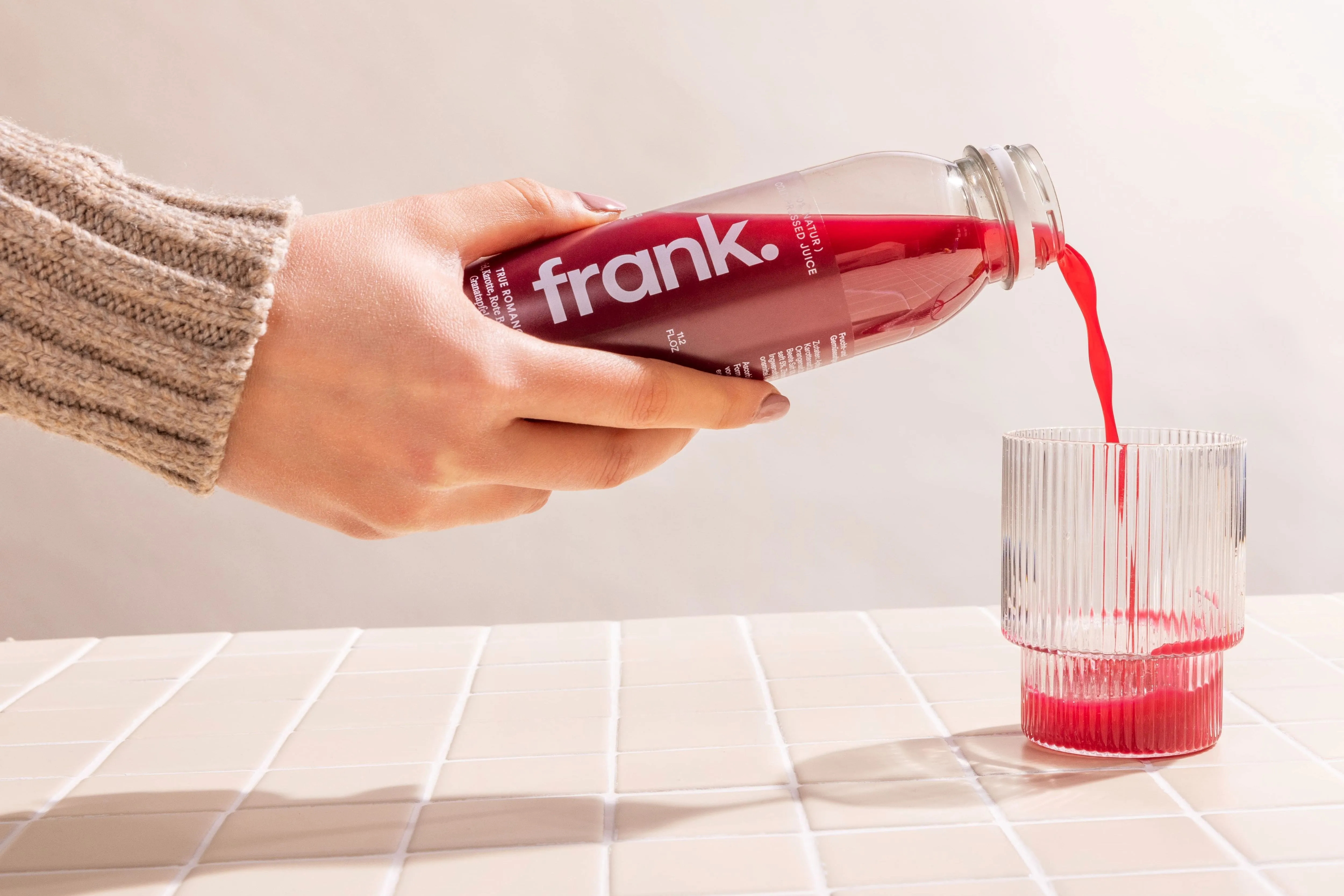 Saftflasche mit Rote Rüben Saft