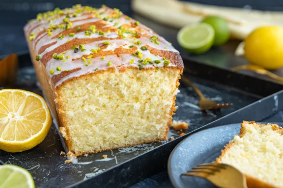 Saftiger Zitronenkuchen mit Öl und Mineralwasser