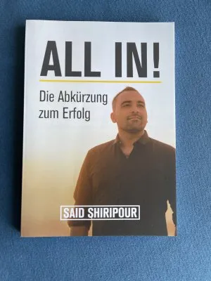 Said Shiripour Buch "All in! Die Abkürzung zum Erfolg" – Gebrauchtbuch mit leichter Patina
