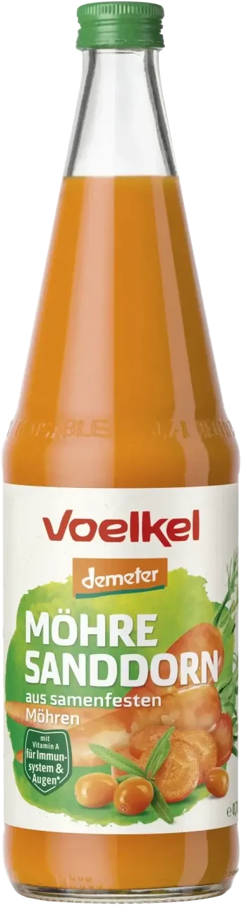 Sanddornbeeren an einem Ast