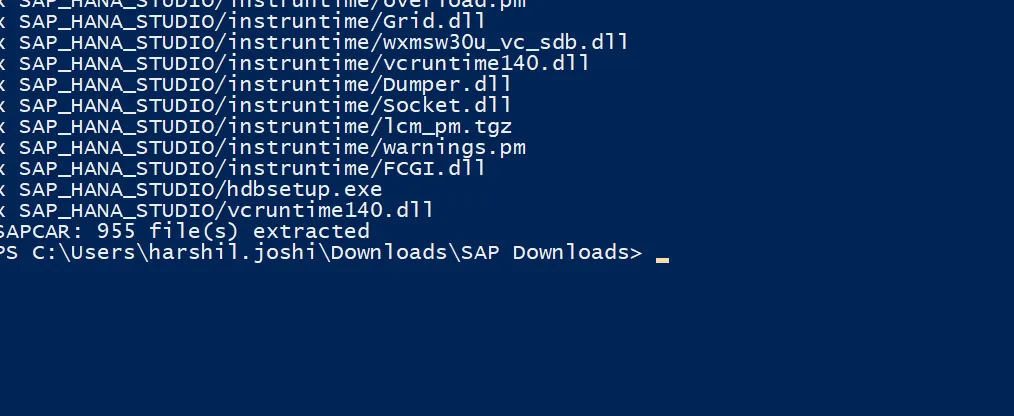 SAP HANA Studio Download und Entpacken